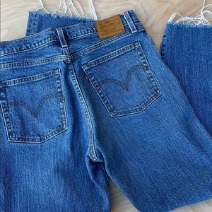 Levi's Blue Cropped Ankle Jeans